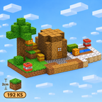 Minecraft magnetická stavebnice - 192 kusů + 6 figurky