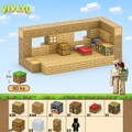 Minecraft magnetická stavebnice - 80 kusů + 3 figurky